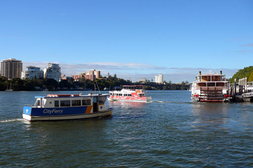 Busy Brisbane River 